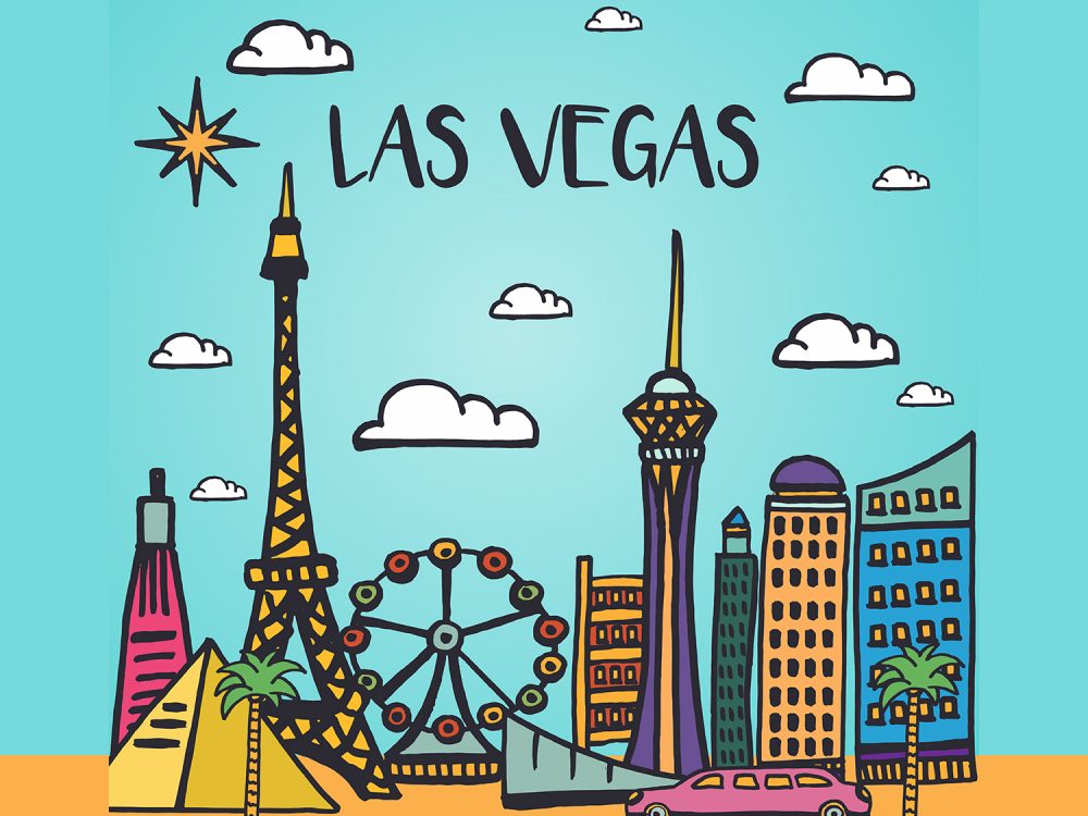 Las Vegas Vector Free Illustration