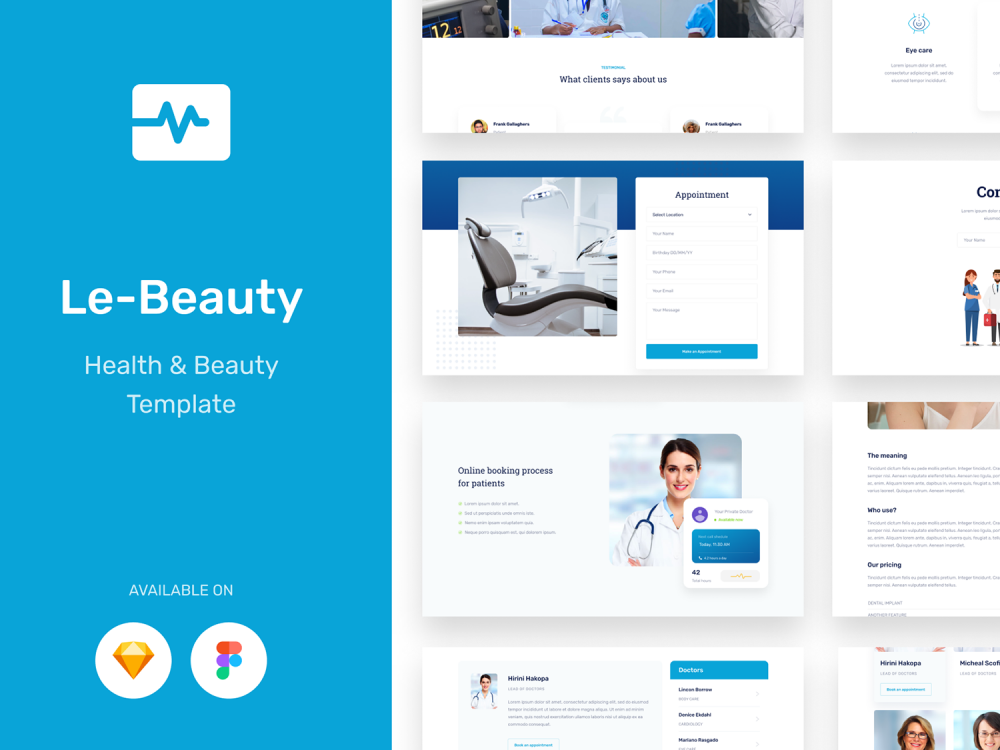 Lebeauty - Medical & Health UI Kit