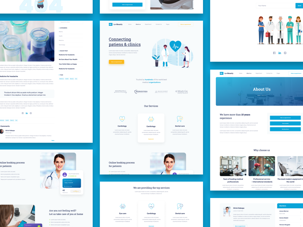 Lebeauty - Medical & Health UI Kit 2