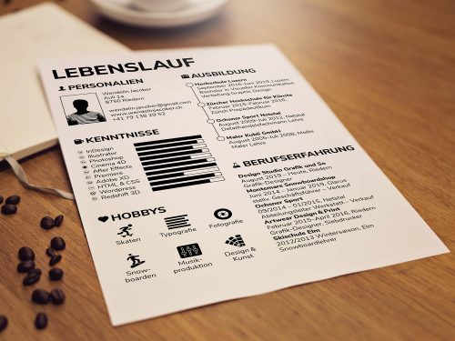 Lebenslauf Free Indesign Resume Template