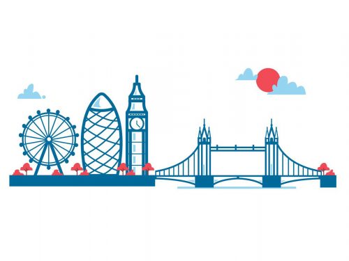 London Landmark Illustration
