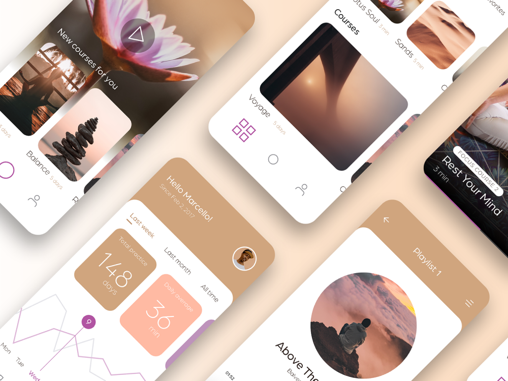 Lotus Meditation UI Kit 2