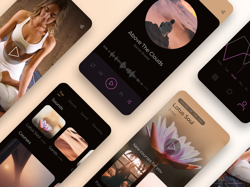 Lotus Meditation UI Kit 3