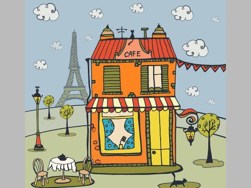 Love To Paris Free Vector Illustration