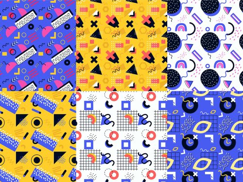 Memphis Seamless Pattern Collection