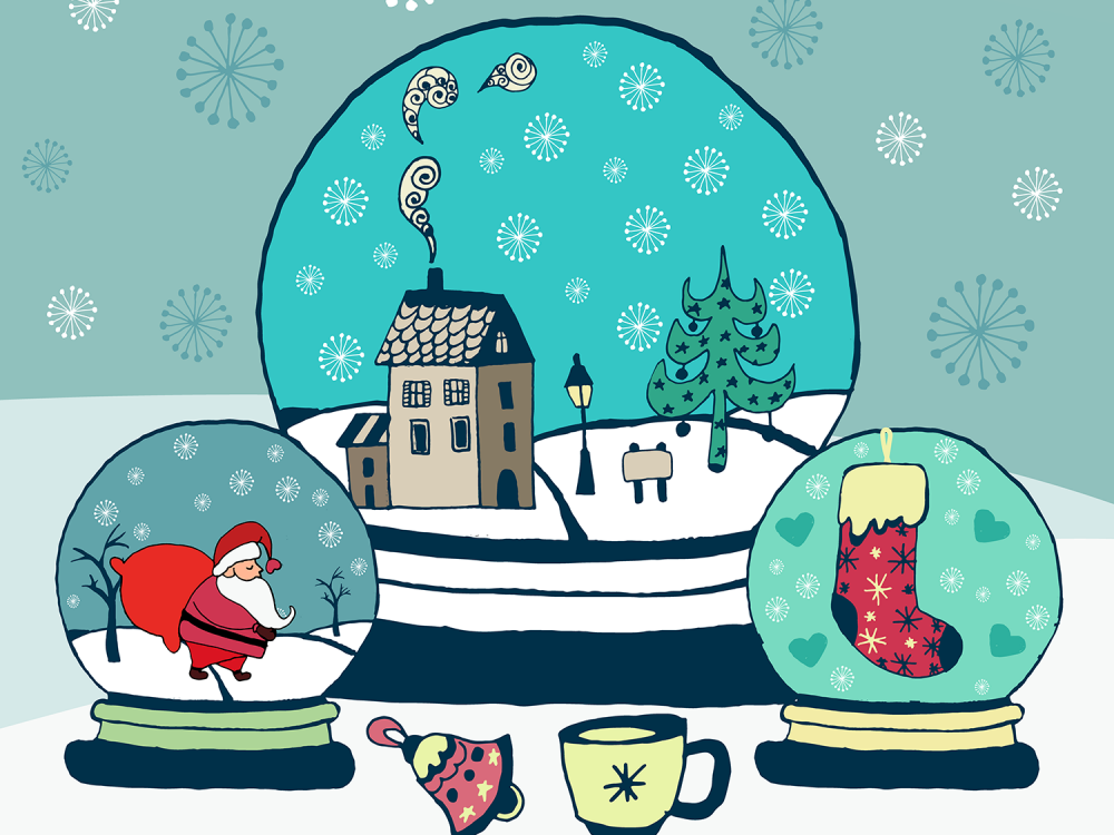 Merry Christmas Vector Free Illustration