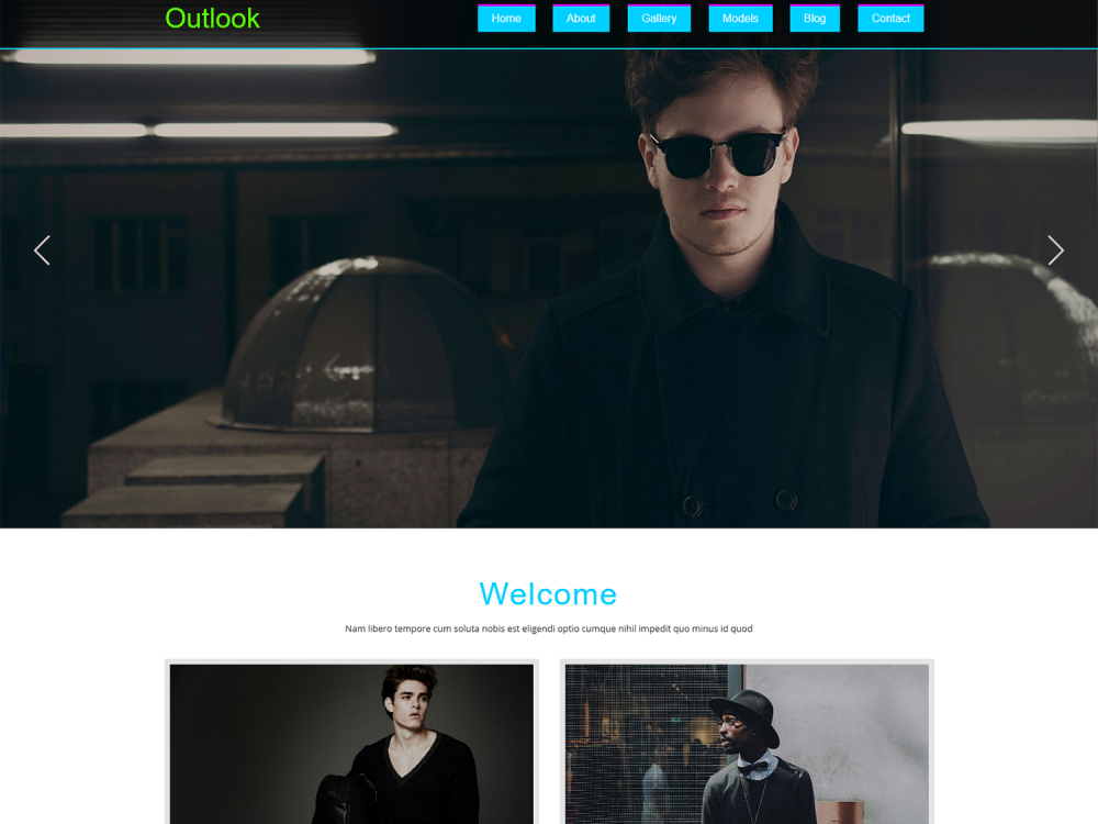 Outlook Fashion Bootstrap Responsive Website Template