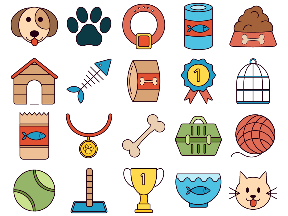 Pet Vector Free Icon Set