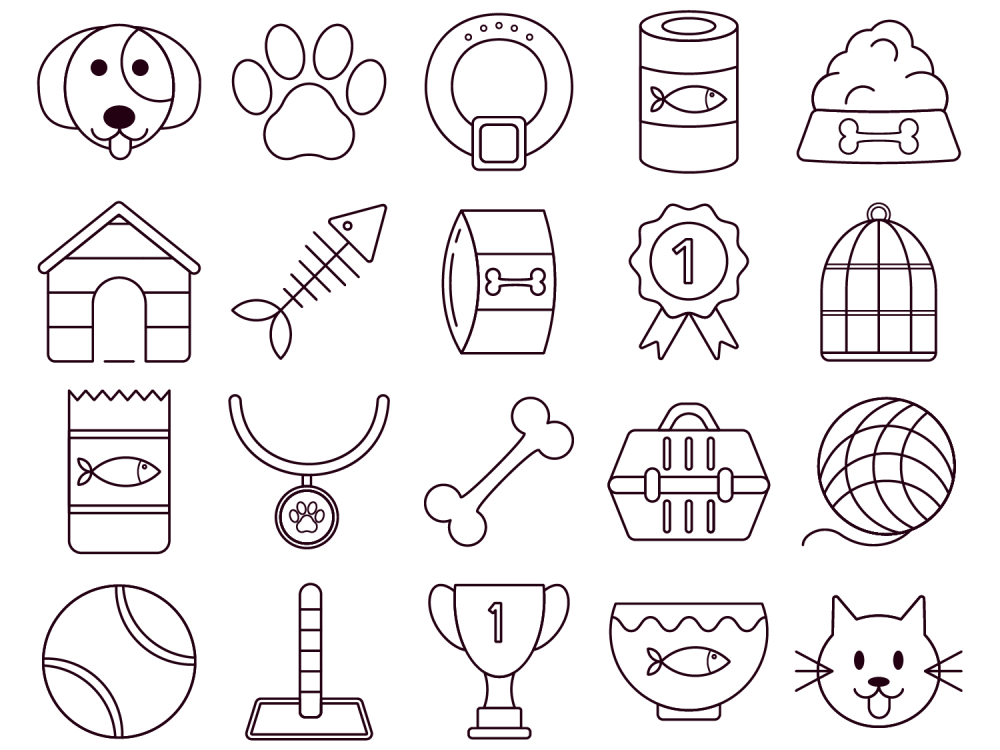 Pet Vector Free Icon Set 2