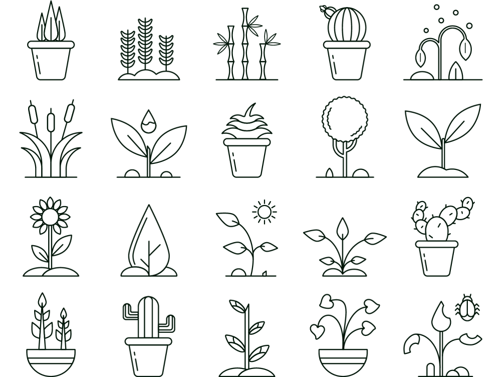 Plants Vector Free Icon Set 2