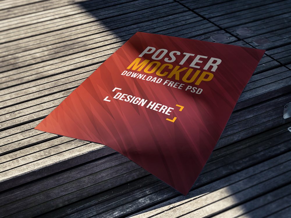Poster Mockup Free PSD