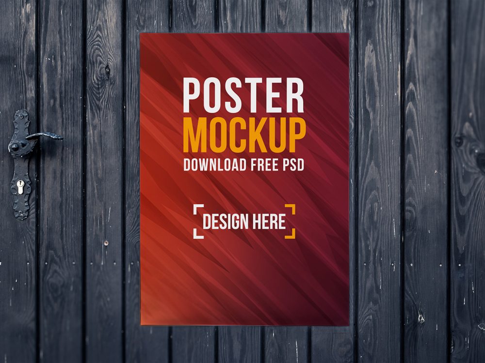 Poster Mockup Free PSD