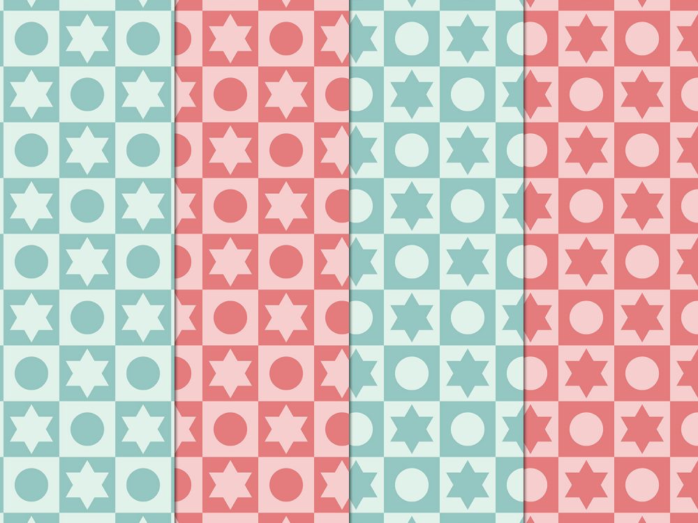 Seamless Geometric Shapes Free Pattern