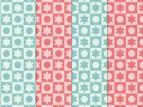 Seamless Geometric Shapes Free Pattern