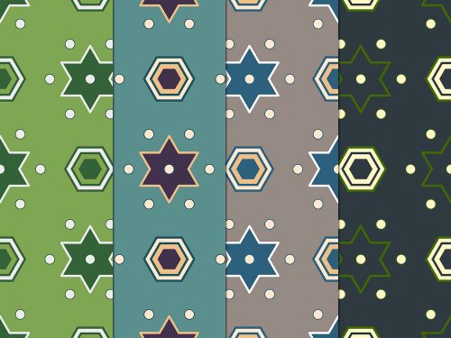 Seamless Polygon Free Pattern