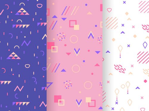 Set of Memphis Pattern Collection