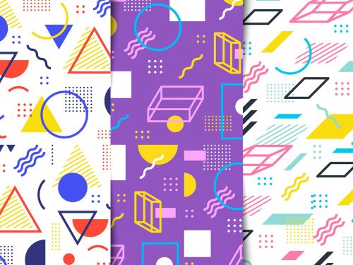 Set of Memphis Pattern Collection