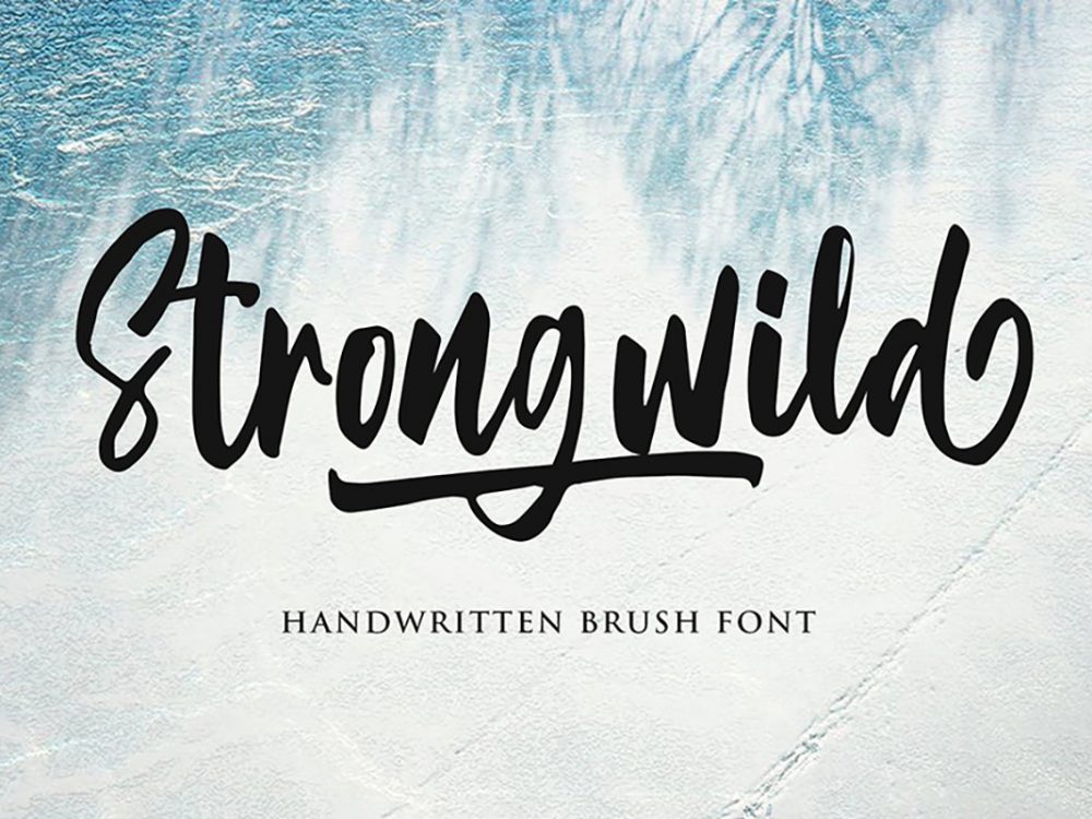 Strongwild Handwritten Brush Font