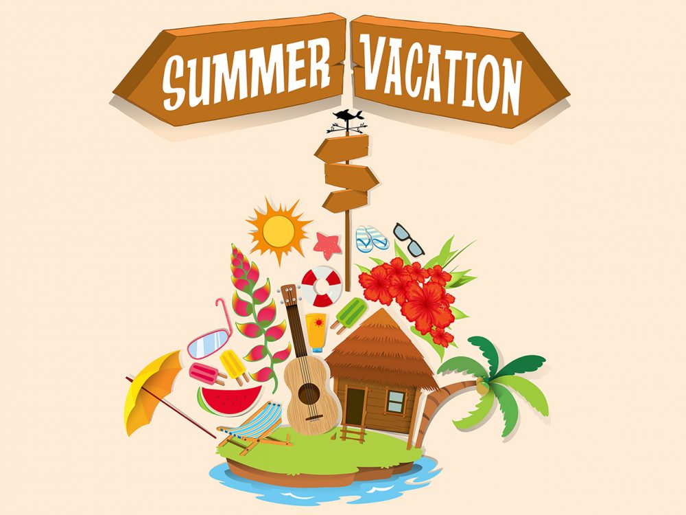 Summer Beach Poster Illustration