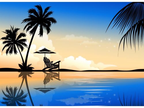 Summer Beach Poster Illustration