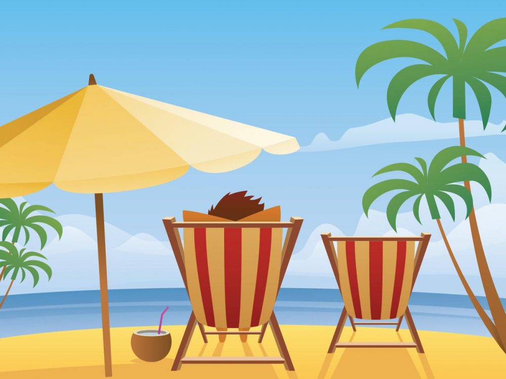 Summer Beach Poster Illustration