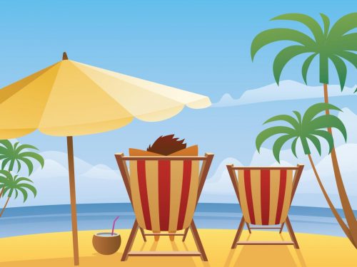 Summer Beach Poster Illustration