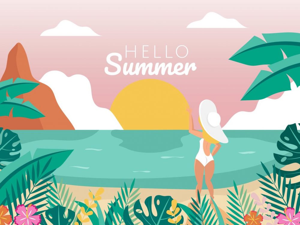 Summer Vacation Illustration