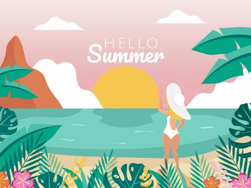 Summer Vacation Illustration