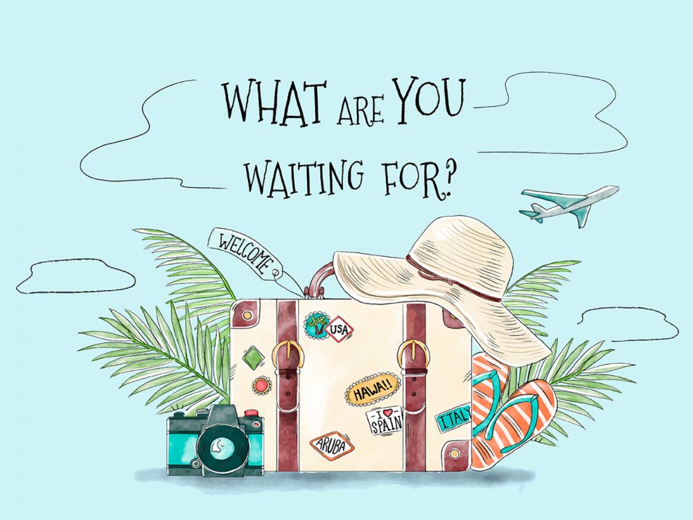 Summer Vacation Illustration