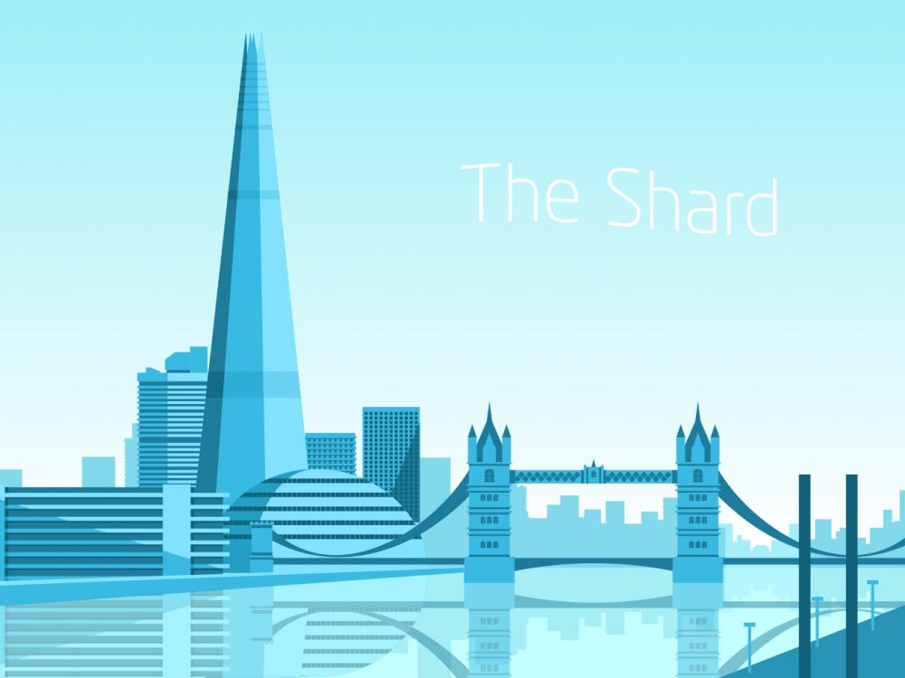 The Shard and The London Skyline Illustration