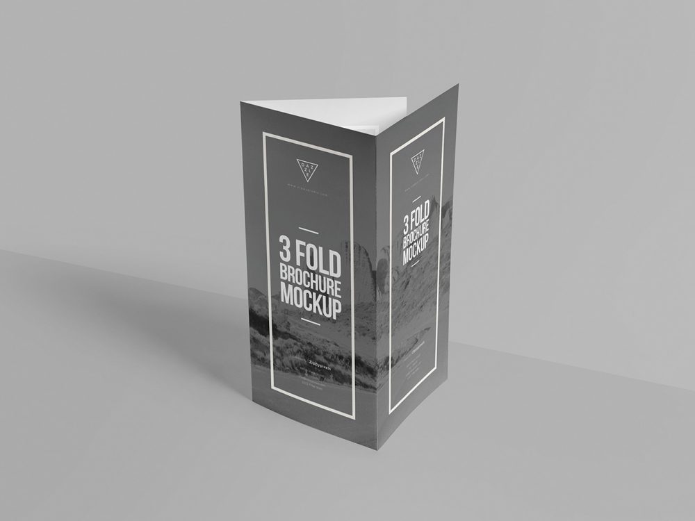 Trifold Brochure Mockup PSD