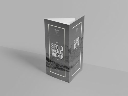 Trifold Brochure Mockup PSD