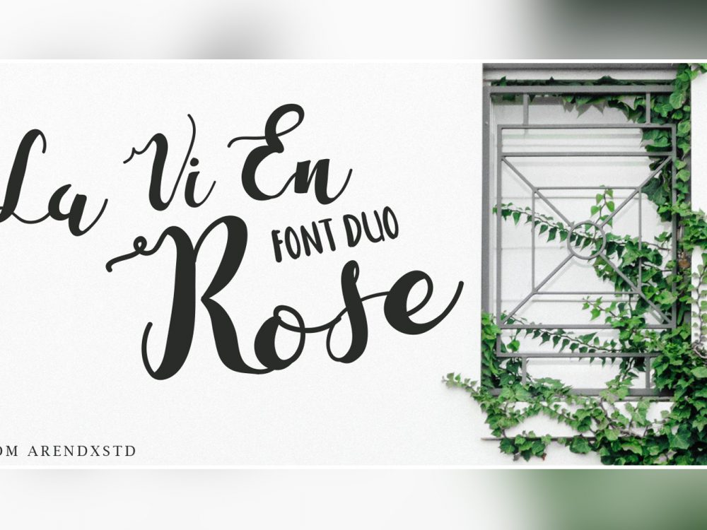La Vi En Rose Free Script Font