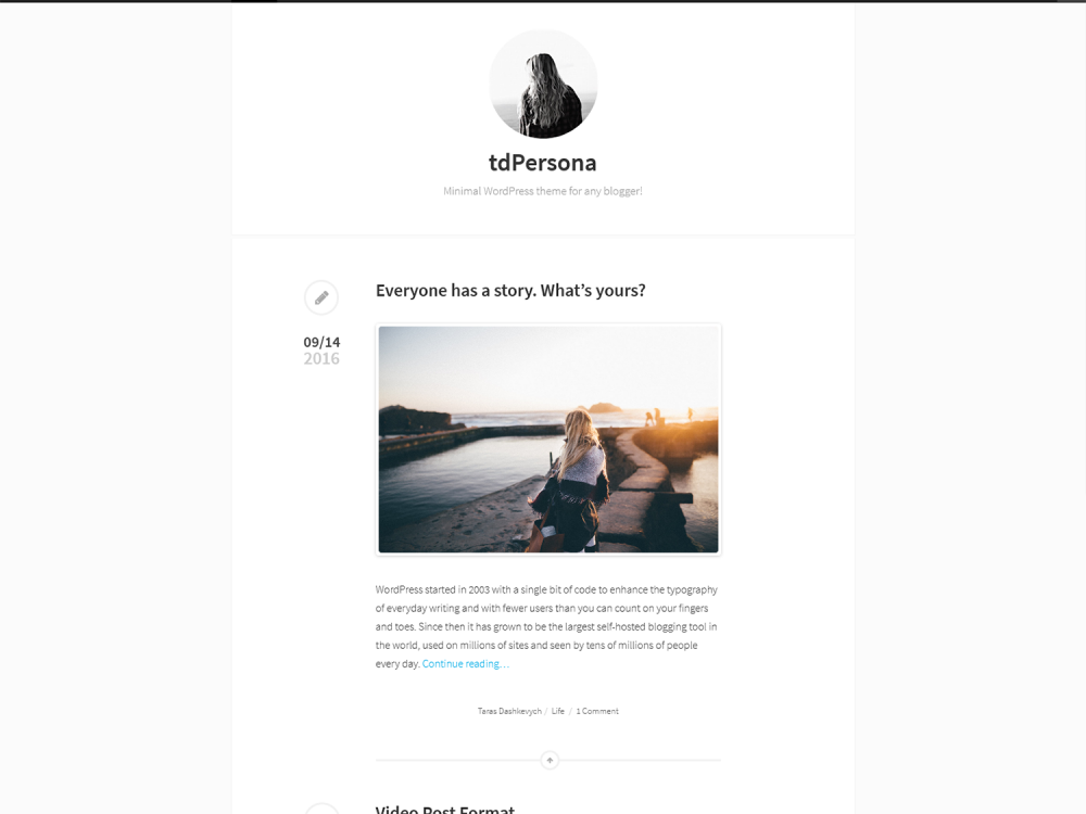 tdPersona WordPress Theme