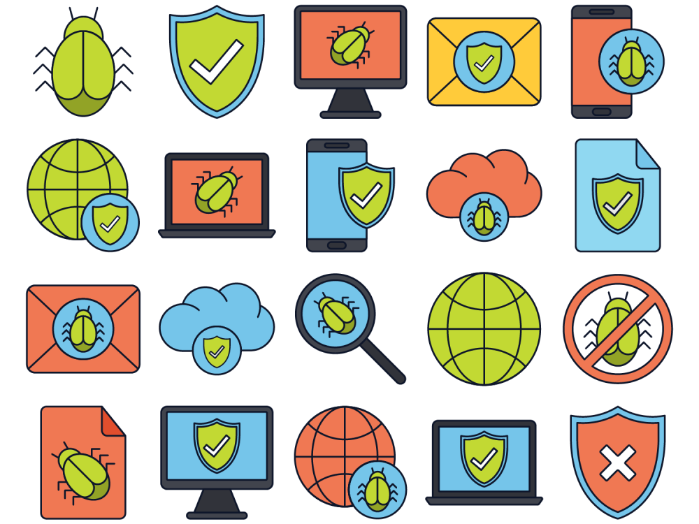 Antivirus Vector Free Icon Set