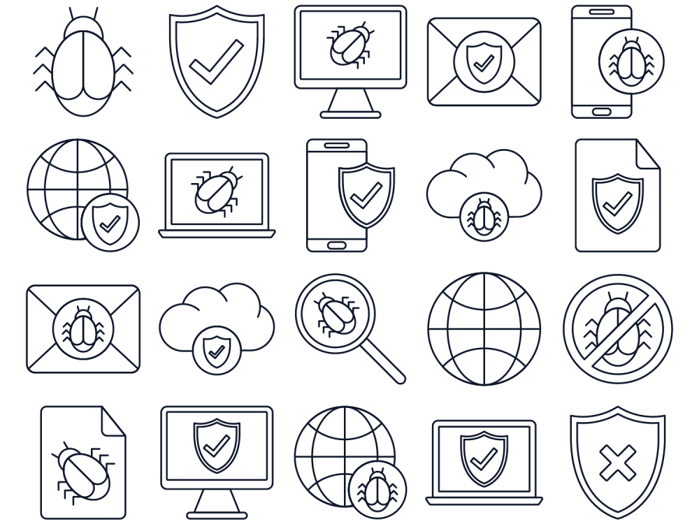 Antivirus Vector Free Icon Set 2