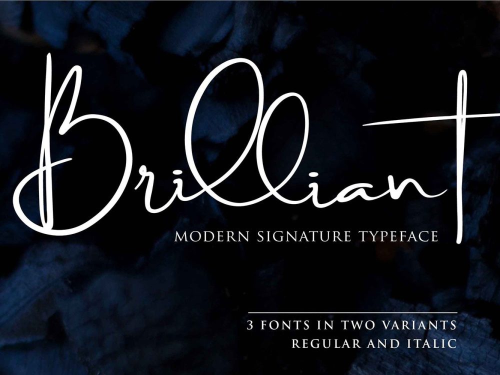 Brilliant Signature Typeface