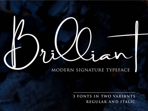 Brilliant Signature Typeface
