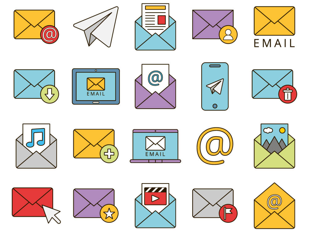 Email Free Vector Icon Set