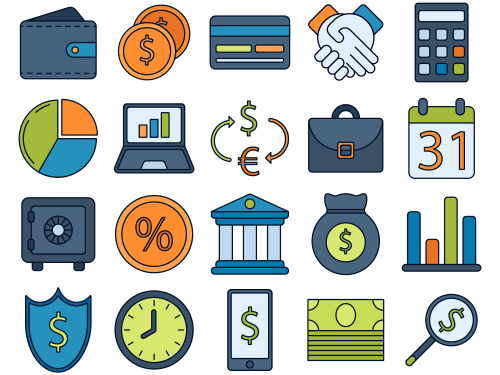 Finance Free Vector Icon Set