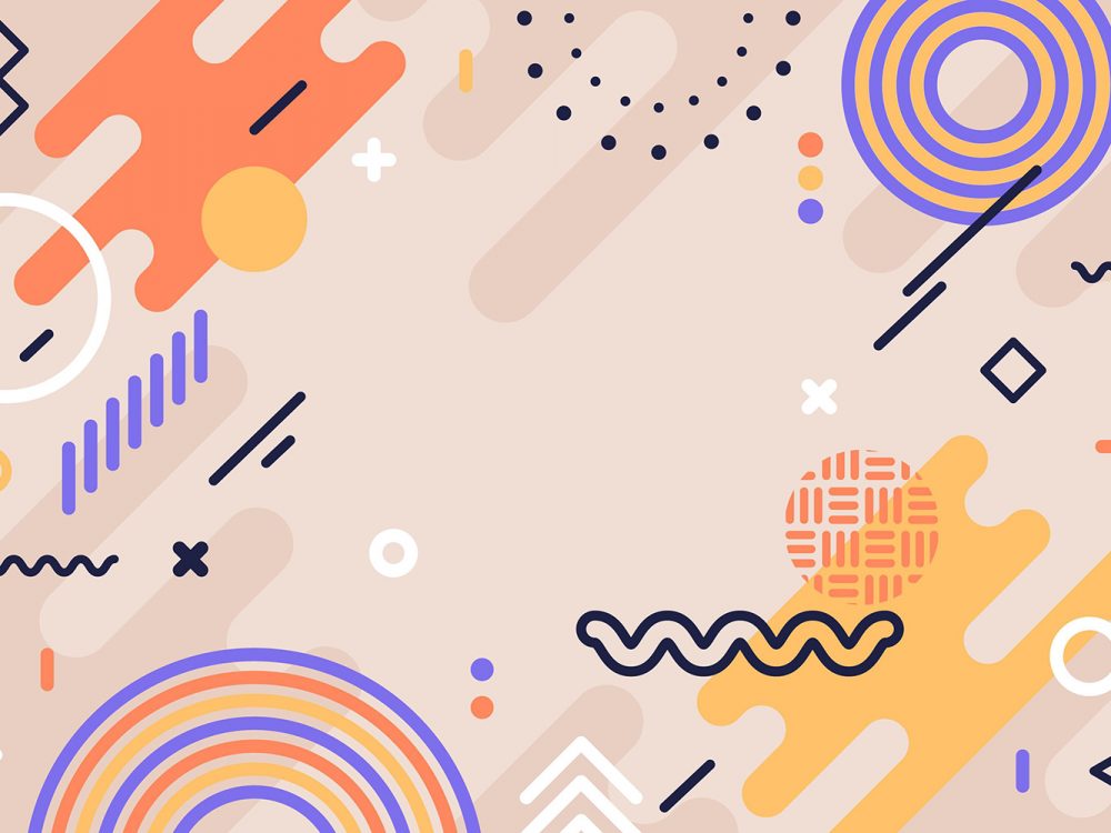 Flat Design Geometric Background