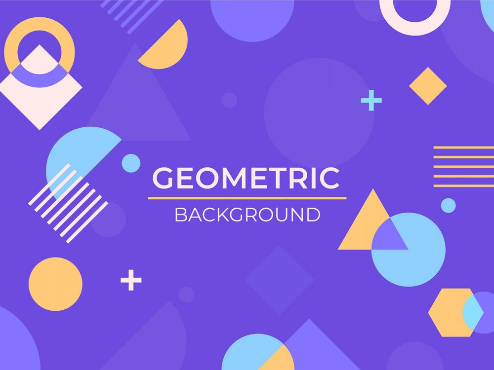 Flat Geometric Background
