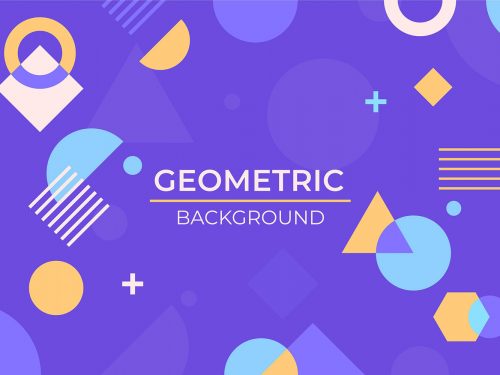 Flat Geometric Background
