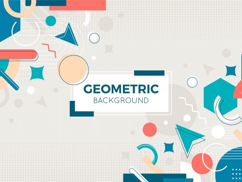 Flat Geometric Background