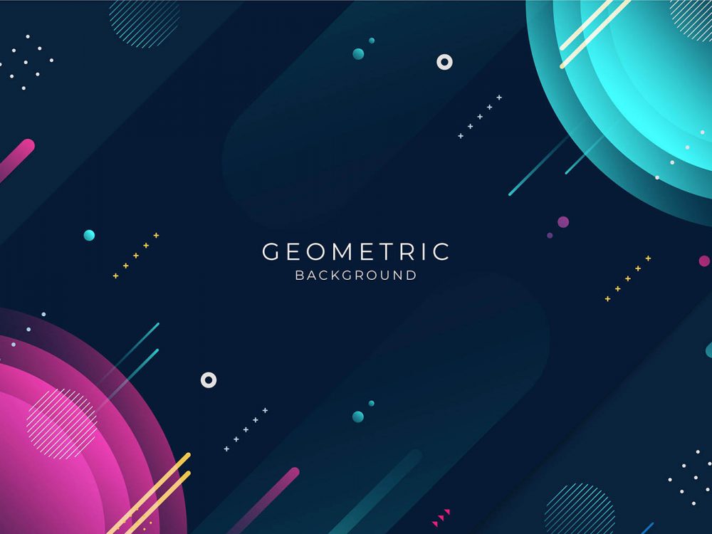 Flat Geometric Background