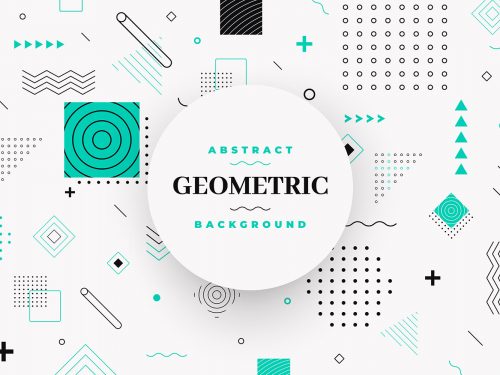 Flat Geometric Background
