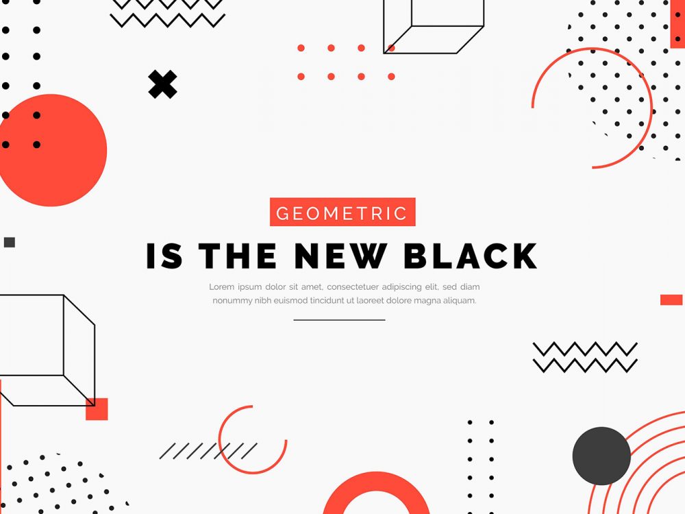 Flat Geometric Background
