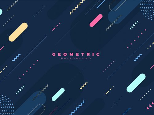 Flat Geometric Background