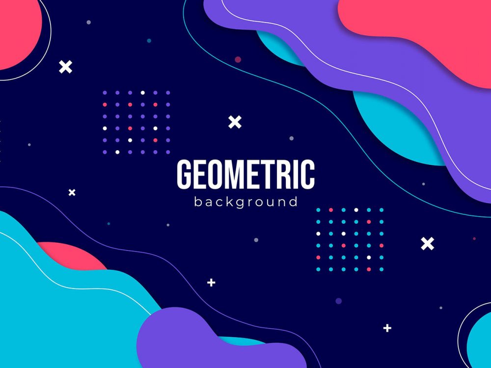 Flat Geometric Background