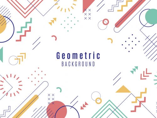 Flat Geometric Background